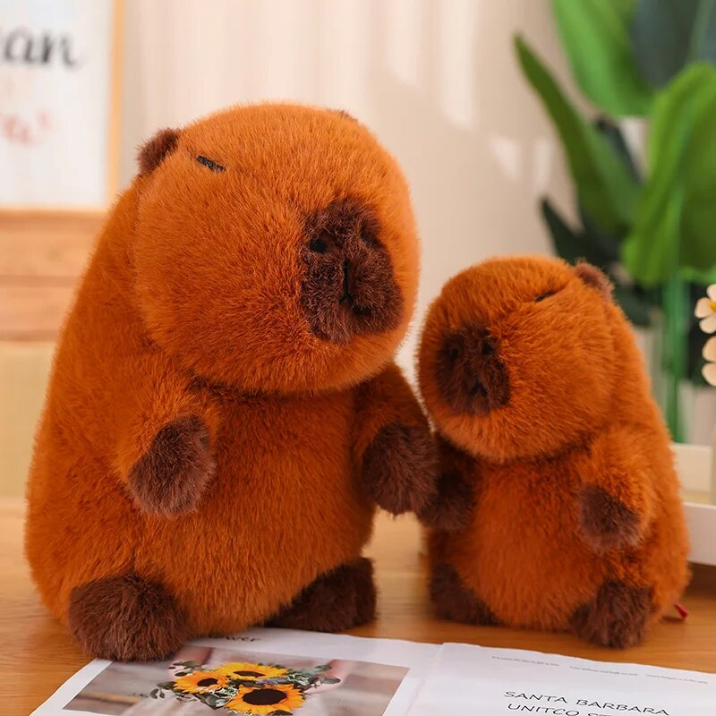 Cute Fluffy Capybara Plush Toys 25/35cm - 2 Styles