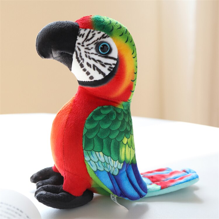 Bird (Lifelike Parrot) Plush Toys 20cm - Green/Grey/Red/Blue/Yellow