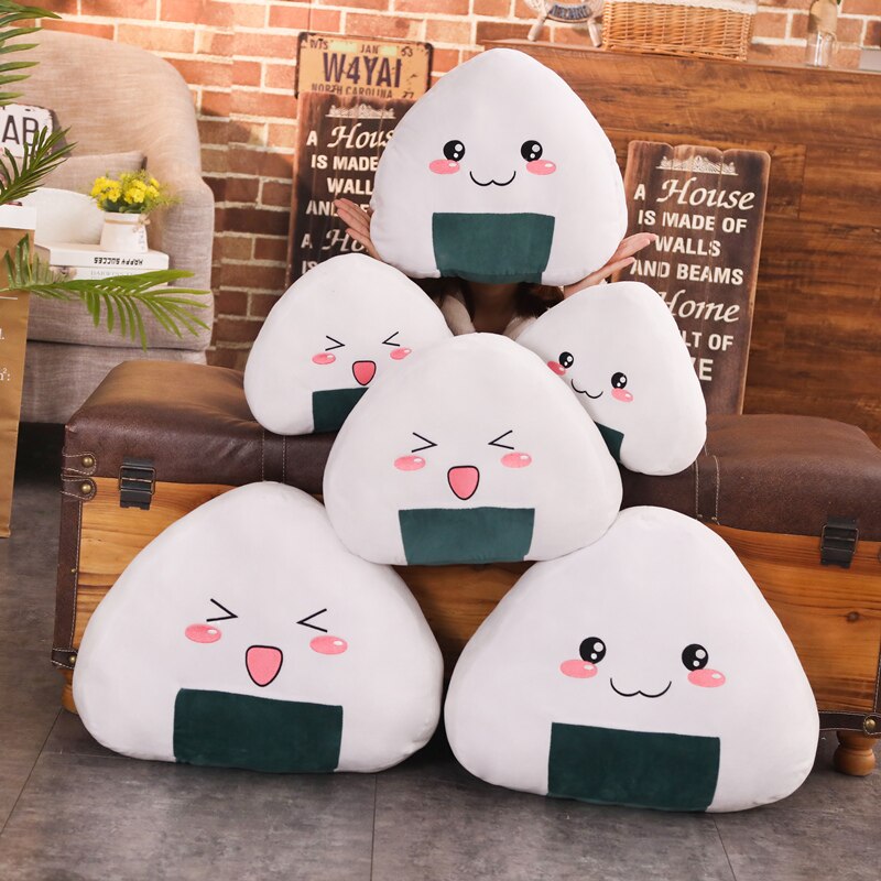 Funny Onigiri (Japanese Triangle) Rice Ball Plush Toys 30/40/50cm - 2 Styles