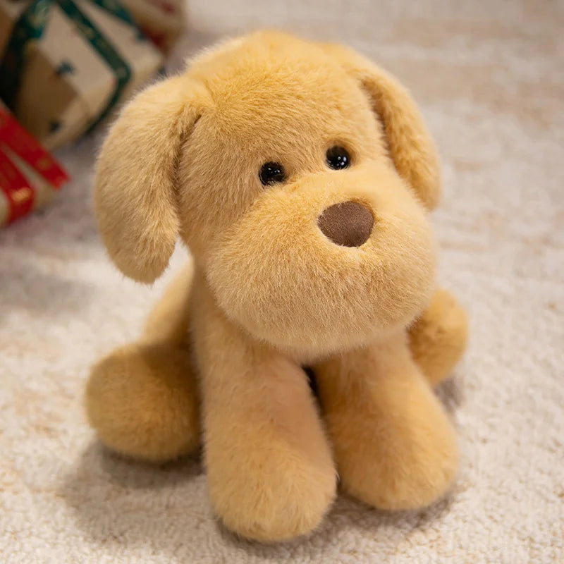 Cute Dog Plush Toys 25/35cm - Black/Brown/White/Yellow