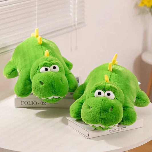 Lying Green Dinosaur Plush Toys 53cm