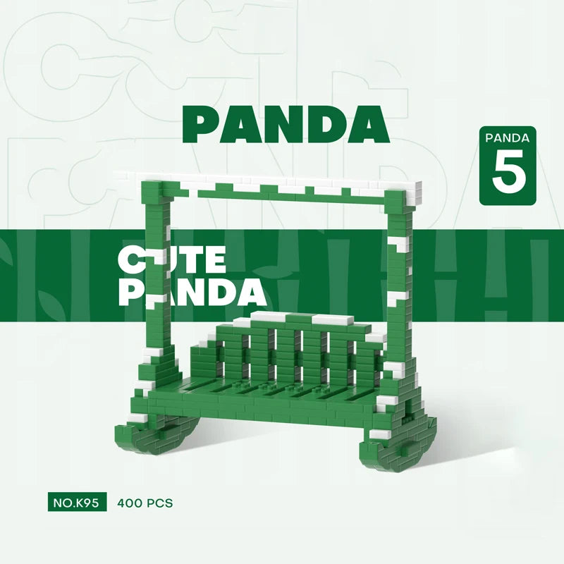 Cute Panda / Swing Mini Building Blocks - 5 Styles