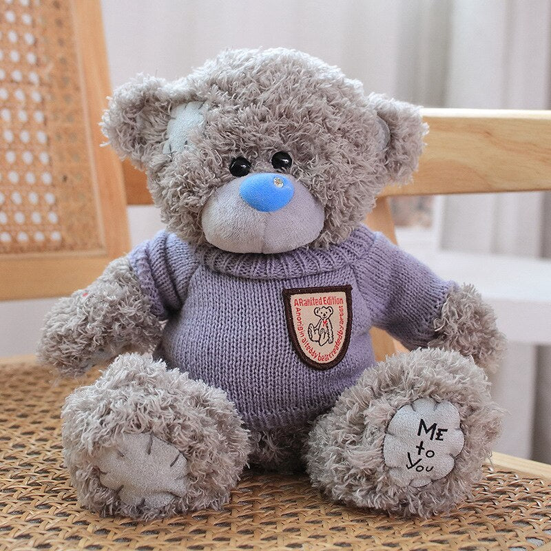 Teddy Bear (With Flower/Cloth) Plush Toy 20cm