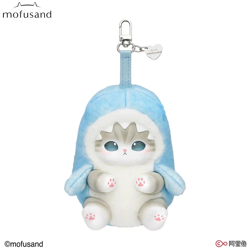 Mofusand Cat Series Plush Keychains - (Shark/Wolf/Panda/Bear/Rabbit)