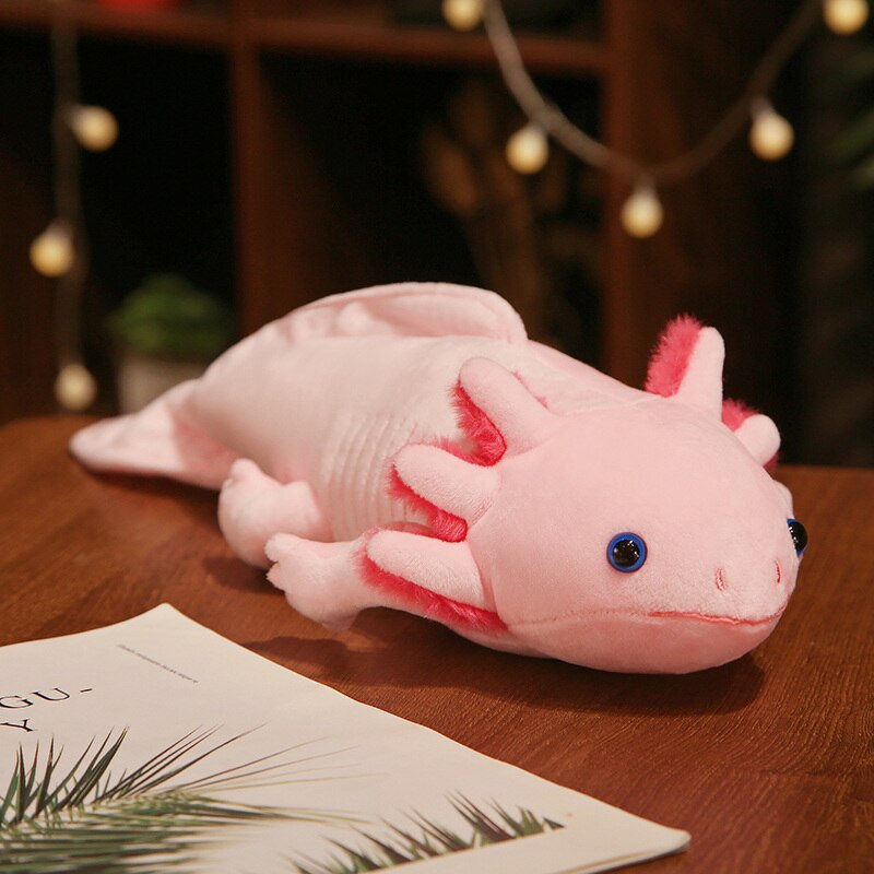 Cute Axolotl Plush Toys 45cm/80cm - Black/Blue/Yellow/Pink/Grey