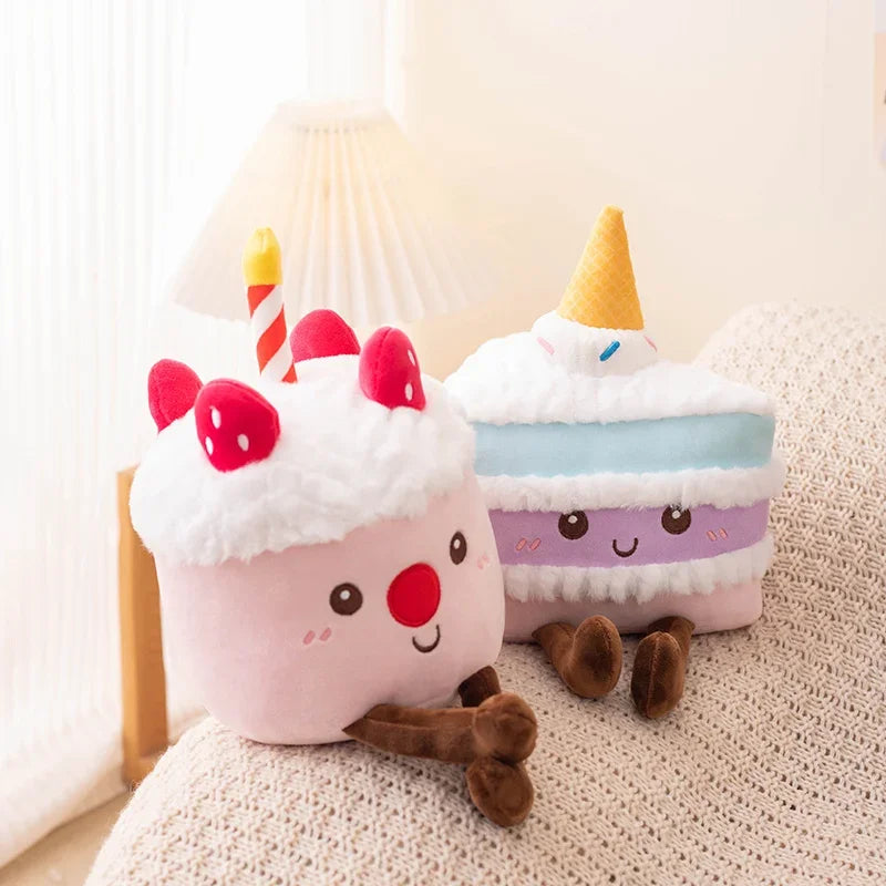 Cute Food Series(Muffin/Cake) Plush Toys- 3 Styles