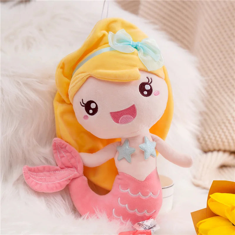 Cute Mermaid Plush Toys 20/28cm - Yellow/Pink/Purple/Orange