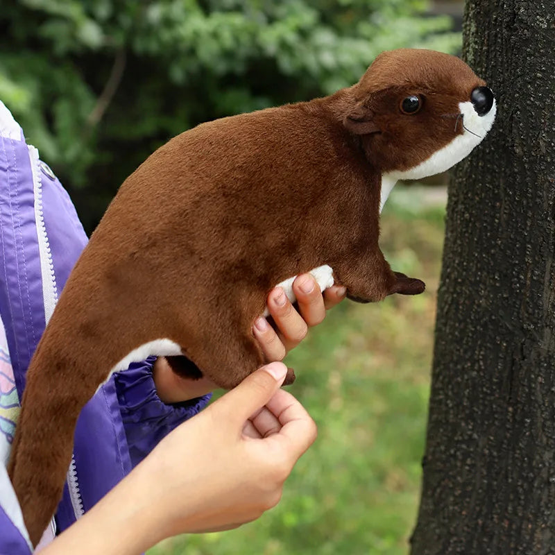 Brown Otter Lifelike Plush Toy 37cm