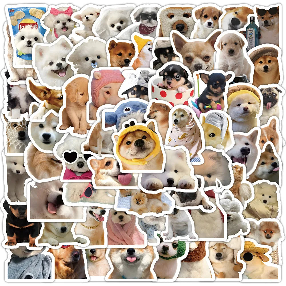 50/100 pcs Cute/Kawaii Dog Stickers