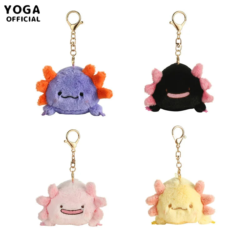 Cute Axolotl Plush Keychains 10cm Or Plush Toys 20/30cm - Yellow/Purple/Blue/Pink