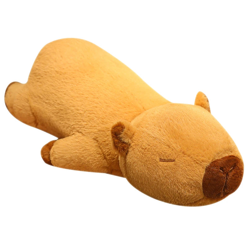 Cute Lying Capybara Plush Pillow Toys 60/80cm