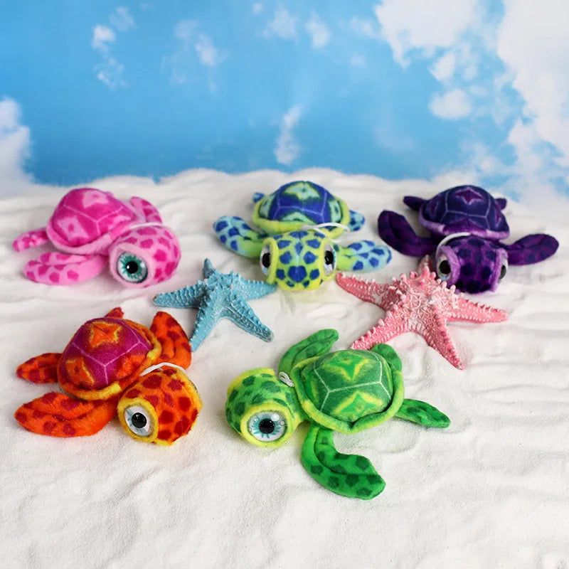 Cute Turtle Plush Keychain 17cm - Pink/Purple/Blue/Green/Red