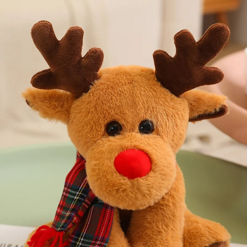 Christmas (Reindeer) Plush Toys 30cm - Brown/Green/Purple