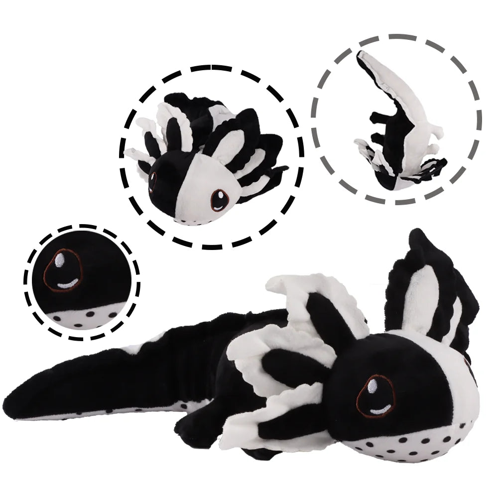 Cute Axolotl Plush Toys  - Black/White
