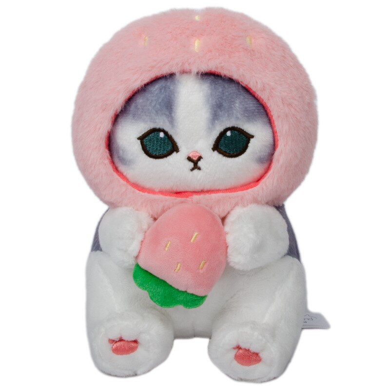 Mofusand Forest Series Cat With (Honeybee/Strawberry/Frog) Plush Toys- 3 styles