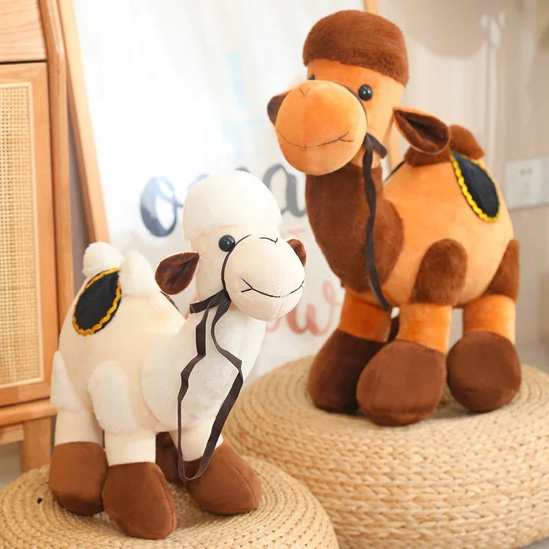 Cute Camel Plush Toys 30/40/50cm - Brown/White