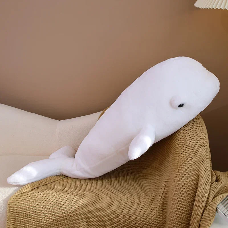 Cute Beluga whale Plush Toys 75 100cm Pink White