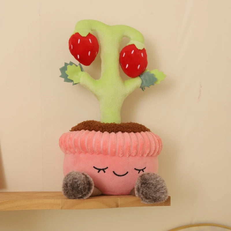 Potted Plants Series(Rose/Lily/Strawberry/Sunflower/Cactus) Plush Toys 30cm - 9 Styles