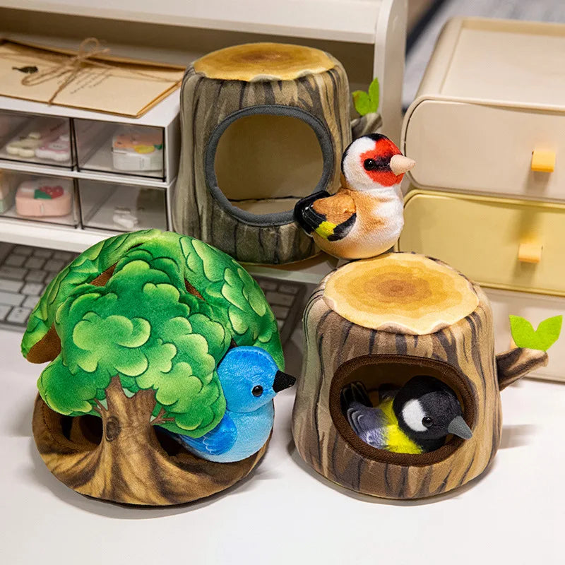 Cute Bird With/Without Tree House Toys - 6 Choices