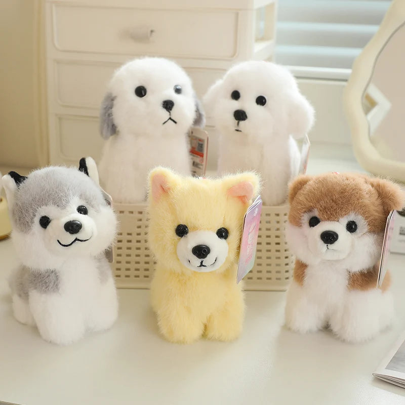 Cute Dog Plush Keychains 14cm - 5 Styles