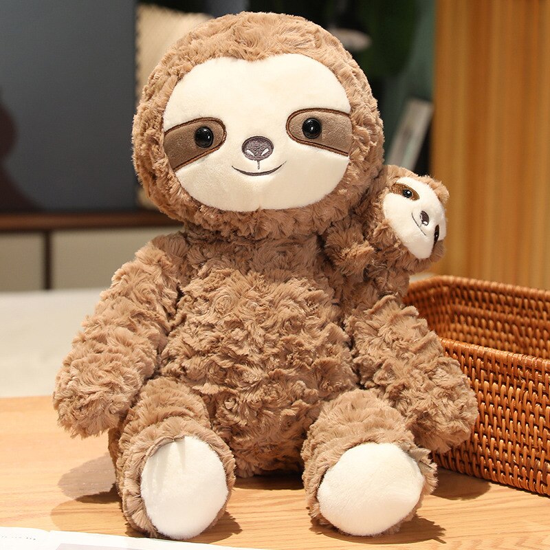 Sloth with Child Pluth Toys 40cm/55cm/75cm