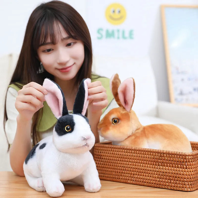 Long Ears Rabbit Lifelike Plush Toys 13/16/18/24cm - 17 Styles