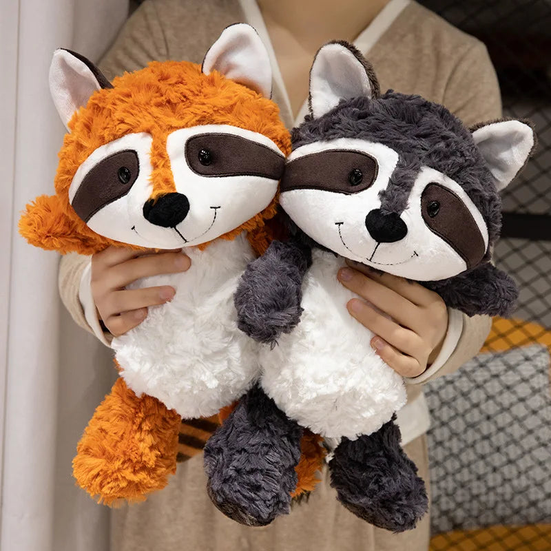 Cute Raccoon/Fox/Sloth Plush Toys 25/35cm - 5 Styles