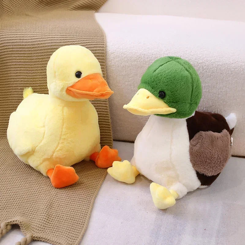 Cute Duck Plush Toys 32/44cm - Green/Yellow