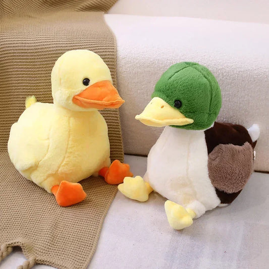 Cute Duck Plush Toys 32/44cm - Green/Yellow