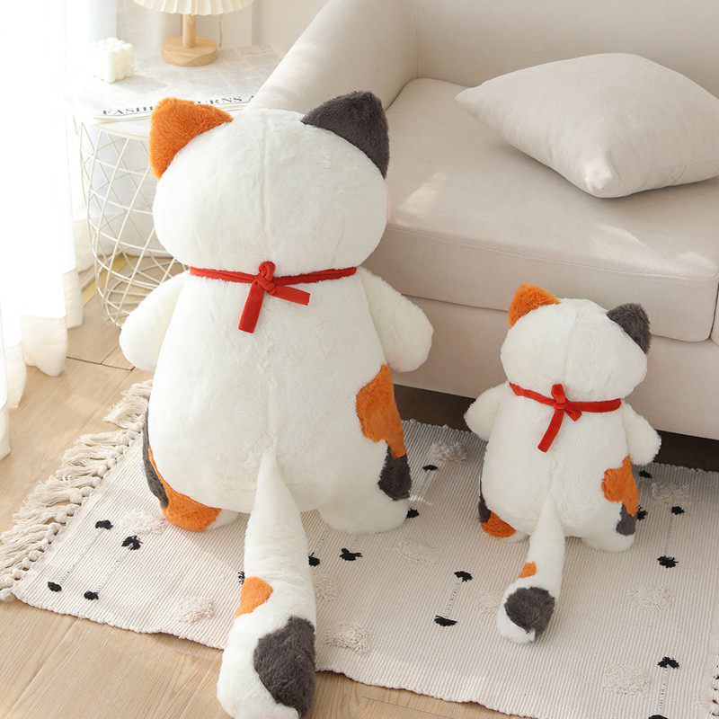 Cute Cat With Collar Bell Plush Toys 42cm/75cm