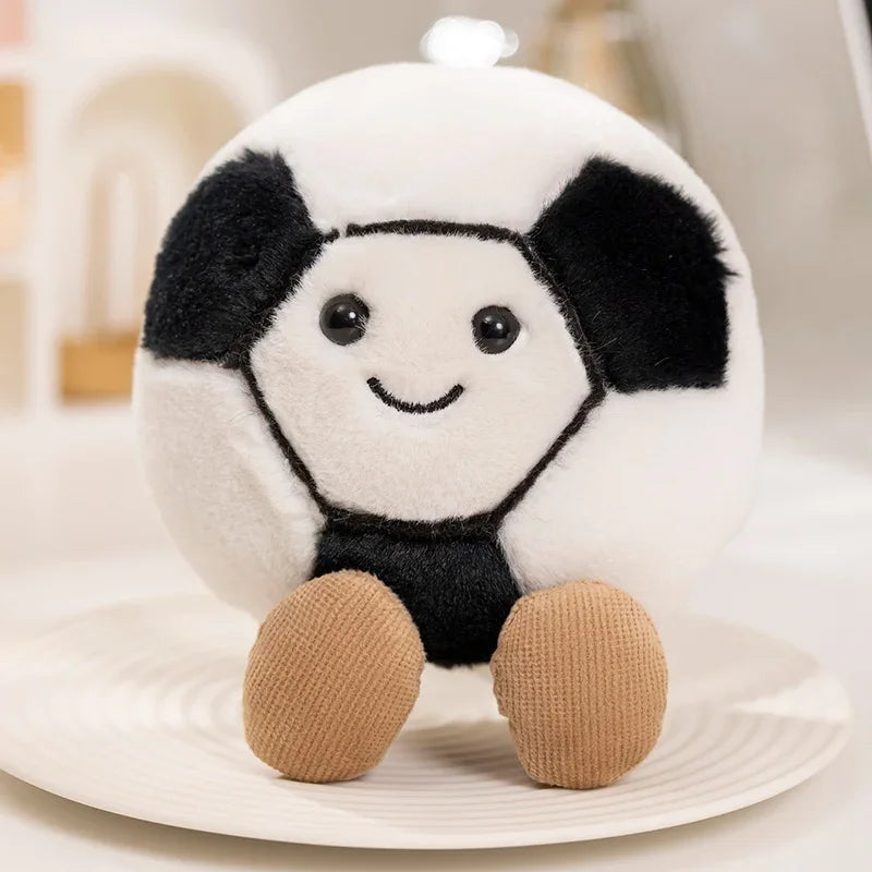 Cute Basketball/Football/Billiard Ball/Baseball/Tennis Ball Plush Toys 10cm