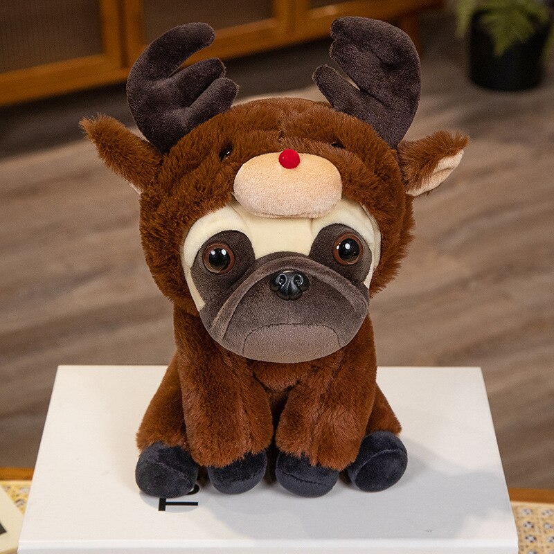 Pug Animal Dress Up Plush Toys 22cm - Monkey/Bear/Deer/Donkey/Red Panda