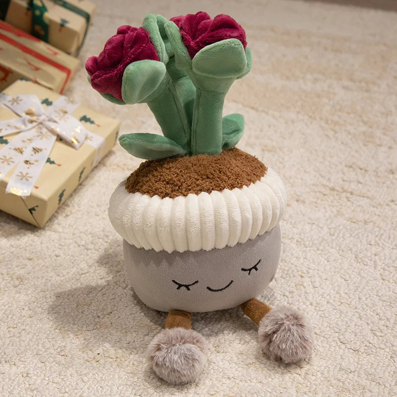 Potted Plants Series(Rose/Lily/Strawberry/Sunflower/Cactus) Plush Toys 30cm - 9 Styles