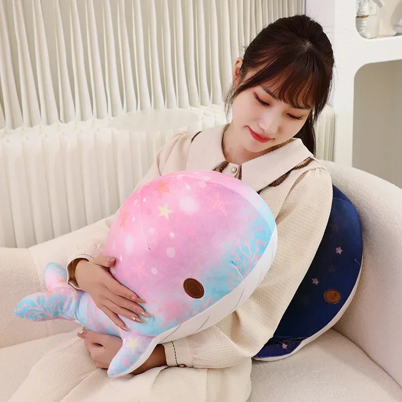 Cute Colourful Whale Plush Toys 40/50cm - Pink/Blue