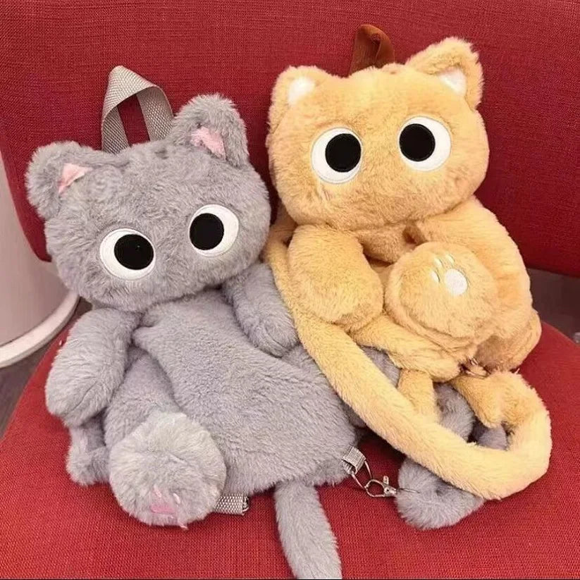 Cute Cat Plush Backpacks 40cm - 4 Styles