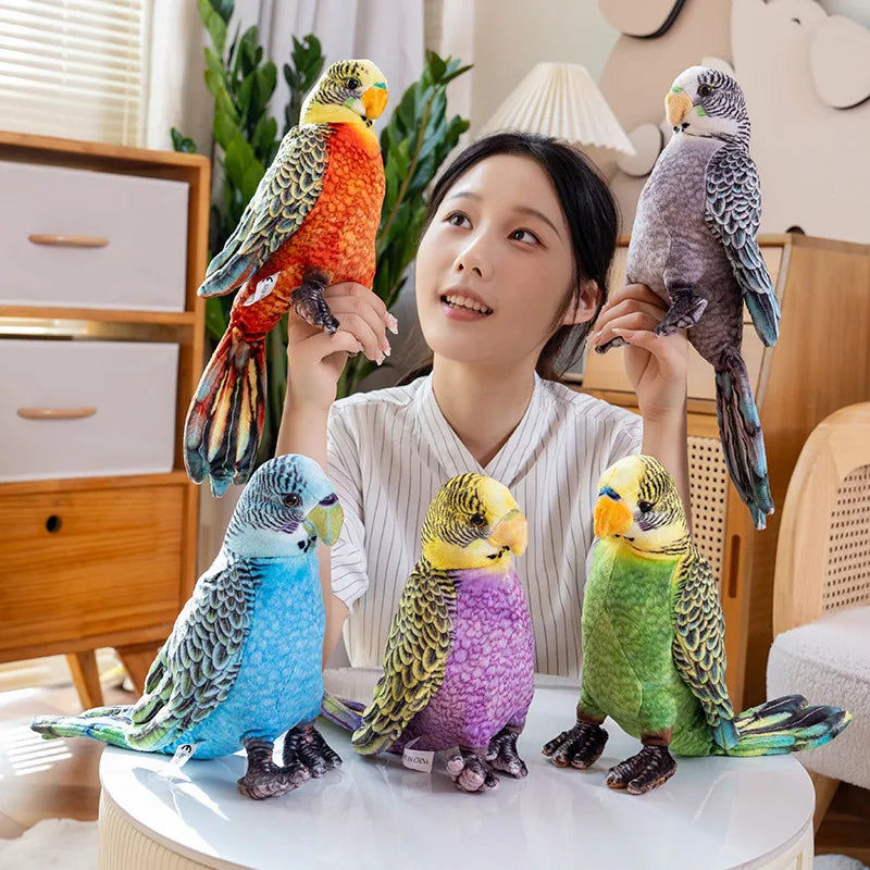 Bird Parrot Lifelike Plush Toys 23cm - 5 Styles