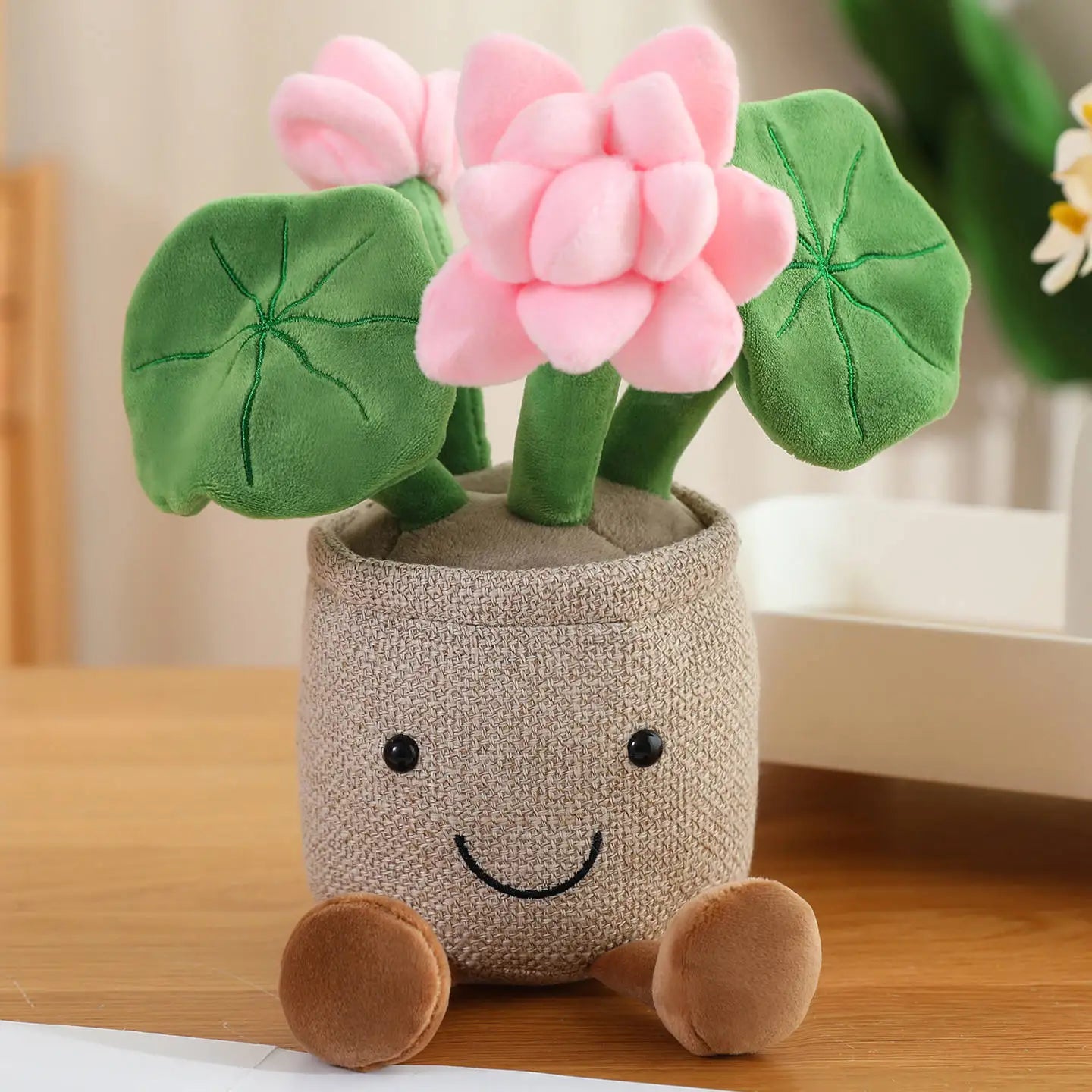 Cute Plant (Lotus Flower) Plush Toys 30cm - White/Pink/Purple/Orange