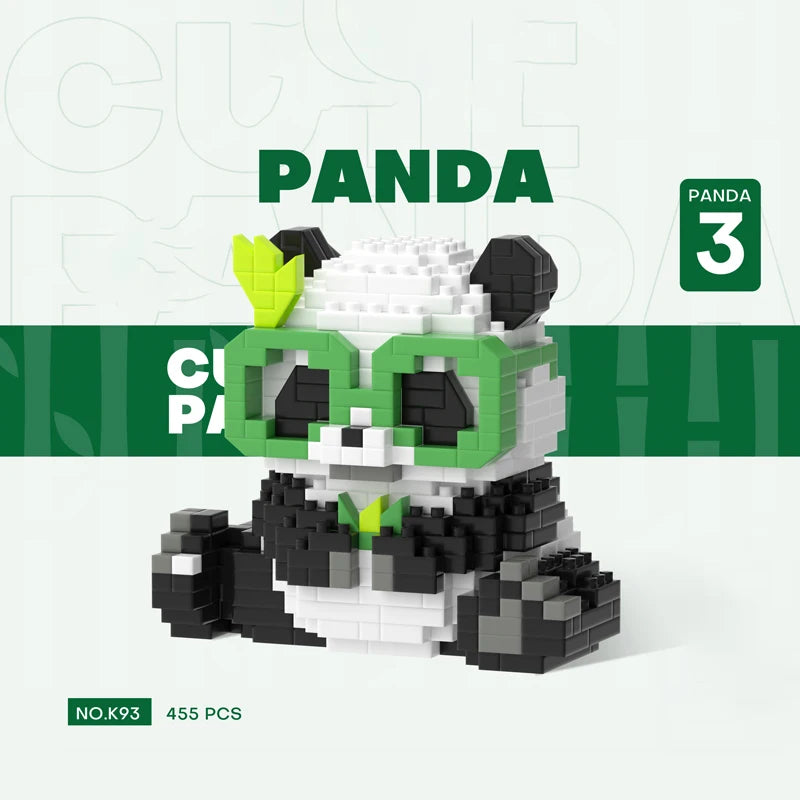 Cute Panda / Swing Mini Building Blocks - 5 Styles