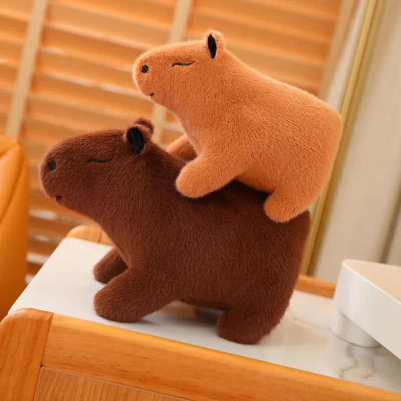 Cute Capybara Plush Toys 20/26/36cm -Dark Brown/Light Brown