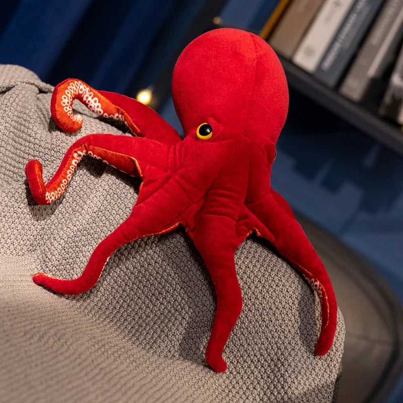 Red Octopus Lifelike Plush Toys 40/75cm