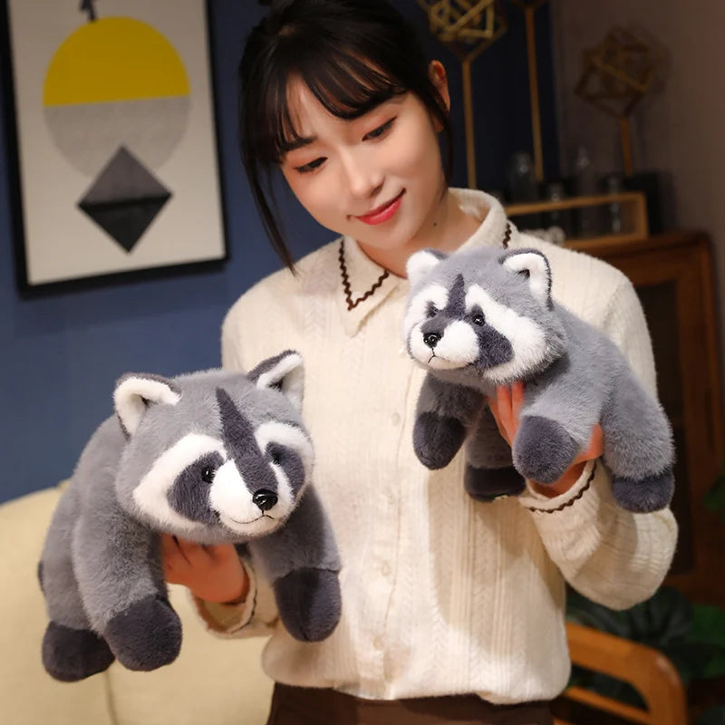 Cute Lying Raccoon/Fox/Red Panda Plush Toys 30/45/65cm