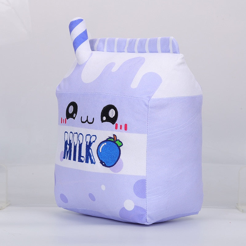 Cute Milk Carton Plush Toys 25cm (Strawberry/Banana/Blueberry/Chocolate)