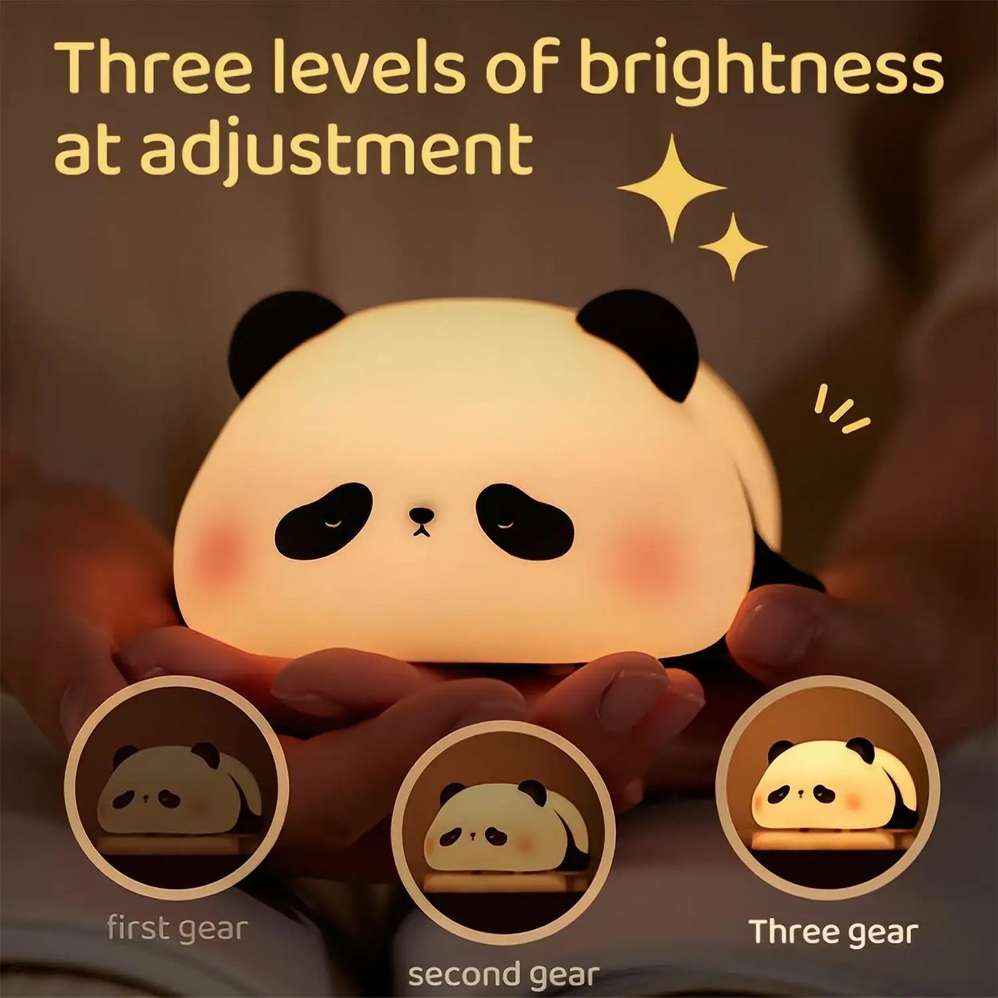 LED Night Light Panda Silicone Lamp - 4 Styles