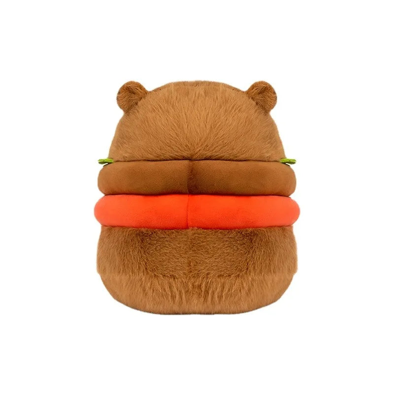 Funny Hamburger Capybara Plush Toys 20cm