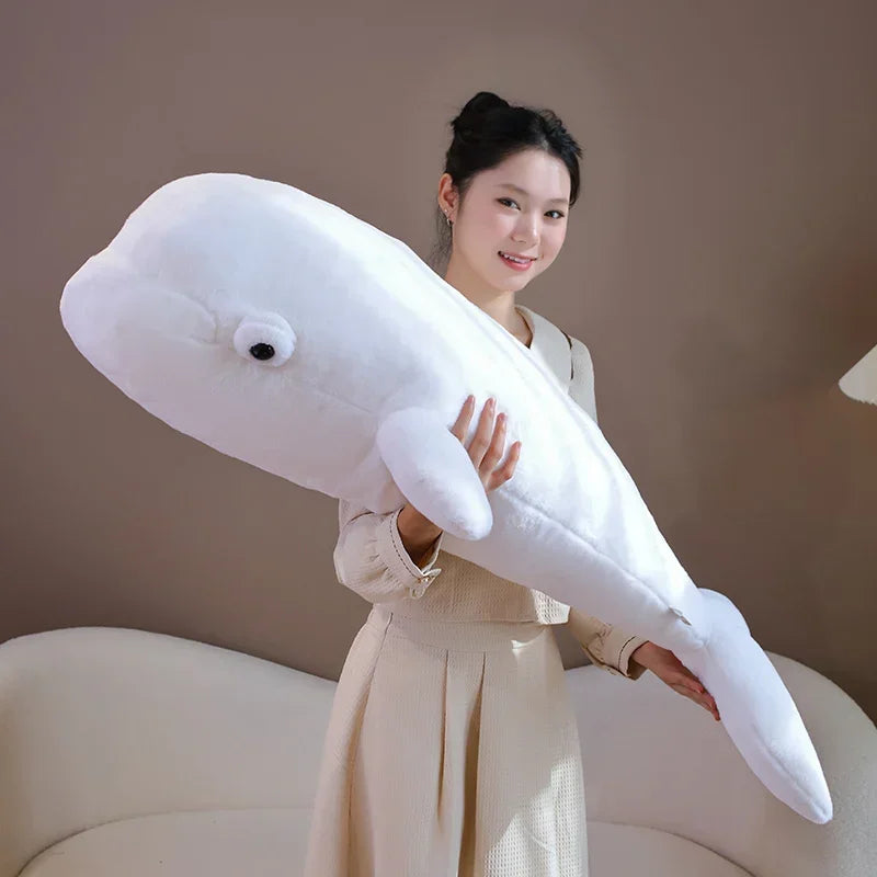 Cute Beluga whale Plush Toys 75/100cm - Pink/White