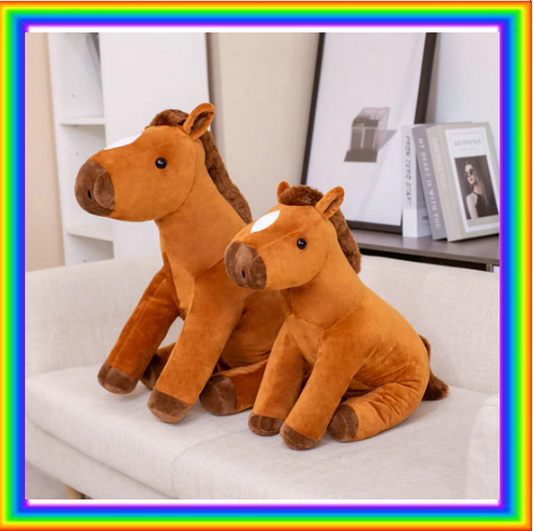 Sitting Horse Plush Toys 60/80cm