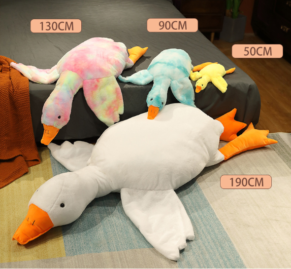 Bird (Colourful) Lying Duck Pillow Plush Toys 50-190cm