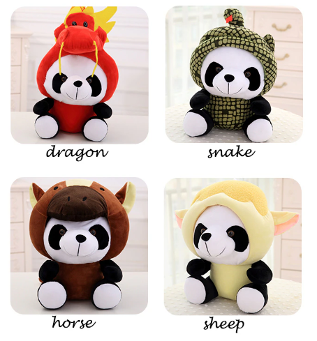 Panda Cosplay Plush Toys 20cm/40cm