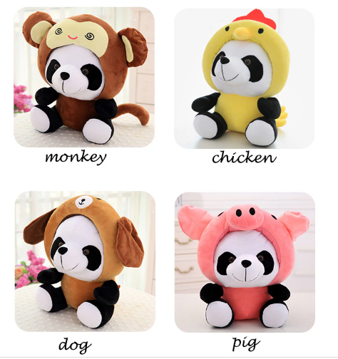 Panda Cosplay Plush Toys 20cm/40cm