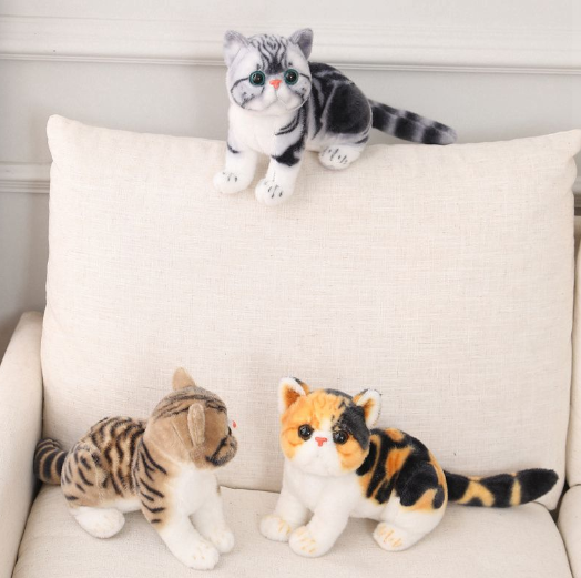 Cats Lifelike Plush Toy 26cm